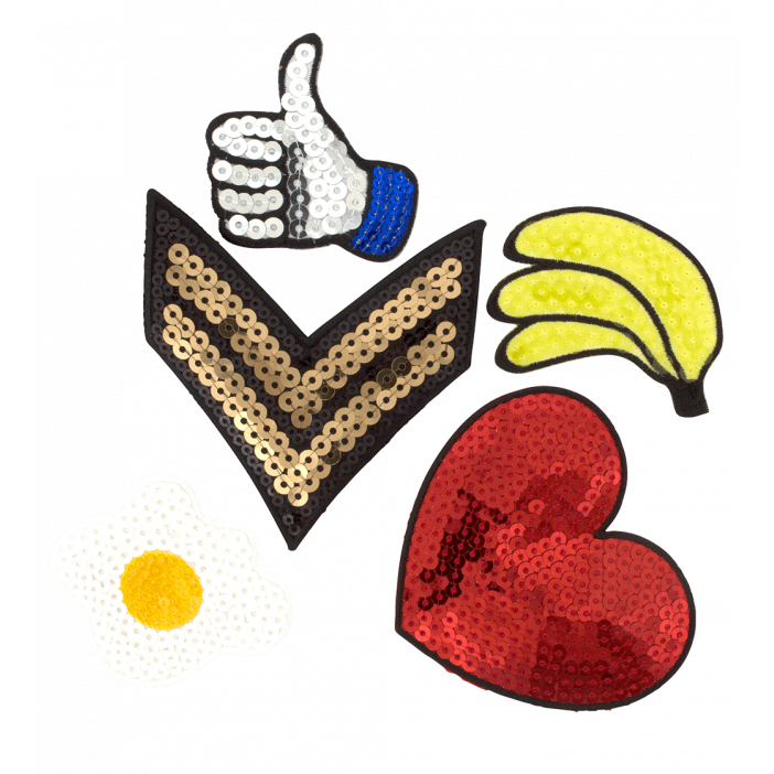 Set de 5 patch pour vêtement
