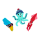 Set de 3 aimants - Magnet Octopus
