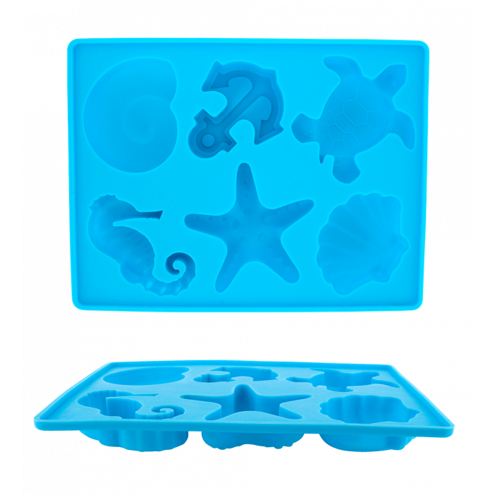 Vaschetta per il ghiaccio - Sea Shell Blu