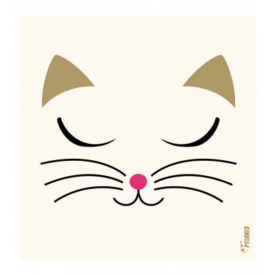 Tissu microfibre pour lunettes - Belle Vue - White Cat
