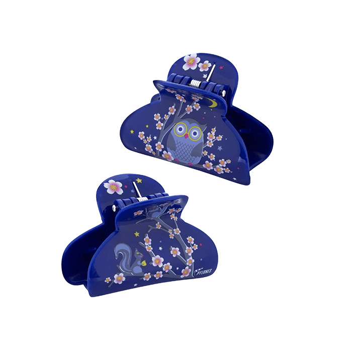 Haarklammer- Ladyclip Small Blue Owl