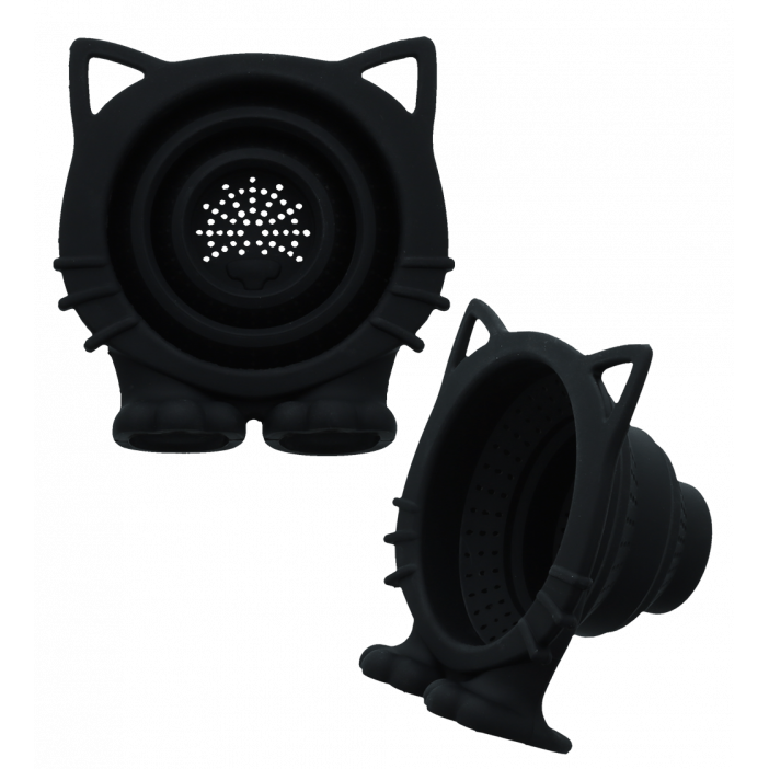 Tea strainer - Meow Black