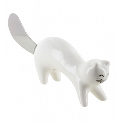 Couteau à beurre - Ponpon - Blanc