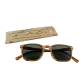 Lunettes solaire - Bois Carré - Marron clair