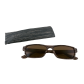 Occhiali da sole - Bois Rectangle - Marrone scuro