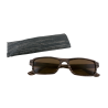 Lunettes solaire - Bois Rectangle - Marron foncé Lunettes solaire - Bois Rectangle - Marron foncé