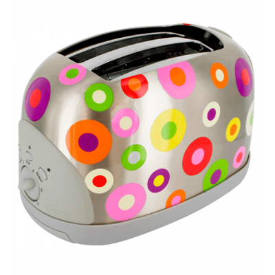 Toaster - Toast'in prise UK - Silver Spots