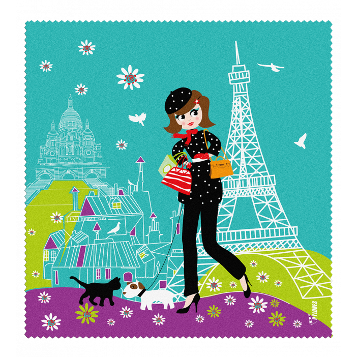 Microfibre cloth for glasses - Belle Vue Parisienne