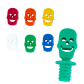 Glass markers and stopper Rainbow