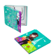 Pocket mirror - Mimi 2 Blue Flower