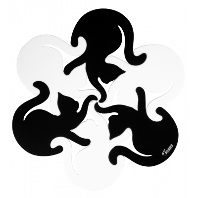 Dessous de plat - Entrechats - Noir / Blanc