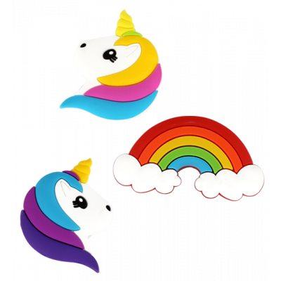 Set de 3 aimants - Happy
