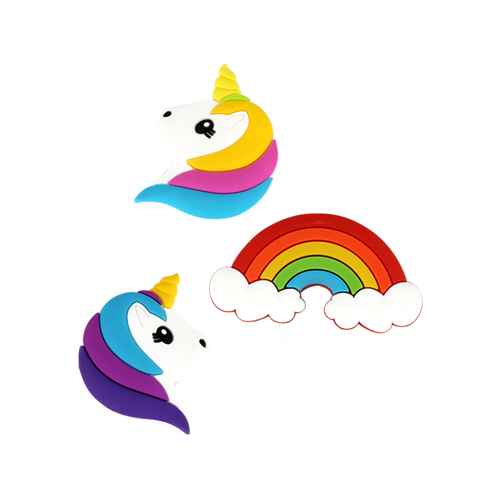 Set of 3 magnets - Happy