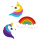 Set de 3 aimants - Happy