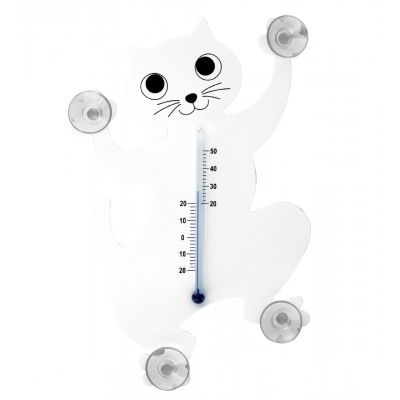 Thermomètre - Thermo - Chat blanc