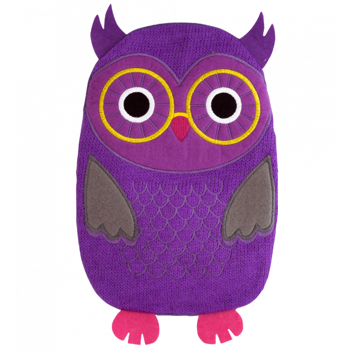 Wärmflasche - Hotly Violett Eule