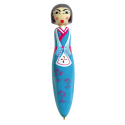 Retractable ballpoint pen - Girl Pen