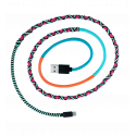 USB-Kabel für iPhone - Salsa Blau / Rot