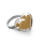 Bague en verre soufflée - Coeur Nano Billes