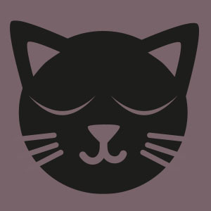 Black cat Sleepy