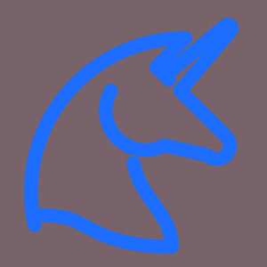 Licorne bleue