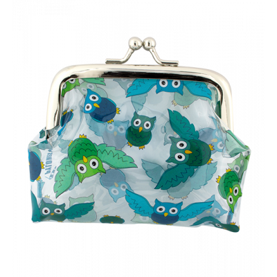 Porte-monnaie avec fermoir à clip - Clipurse Chouette