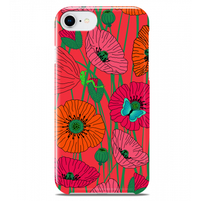 Coque pour iPhone 6S/7/8 - I Cover 6S/7/8 Coquelicots