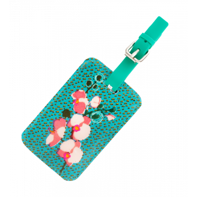 Etiquette de bagage - Voyage Orchid Blue