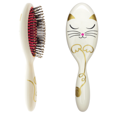 Grande brosse à cheveux - Ladypop Large White Cat