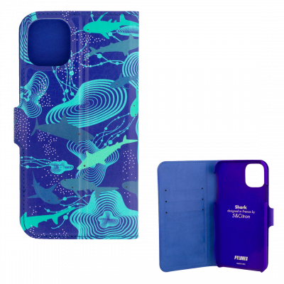 Coque à clapet pour iPhone 11 - I Wallet 11 Shark