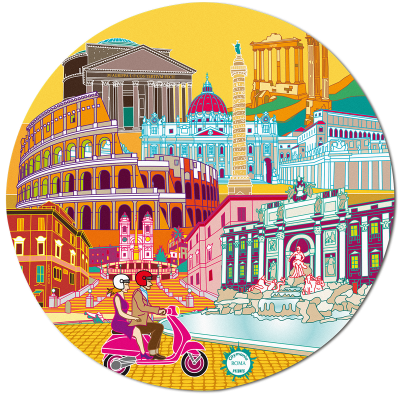 Tapis de souris - Tapiron Citymania Rome