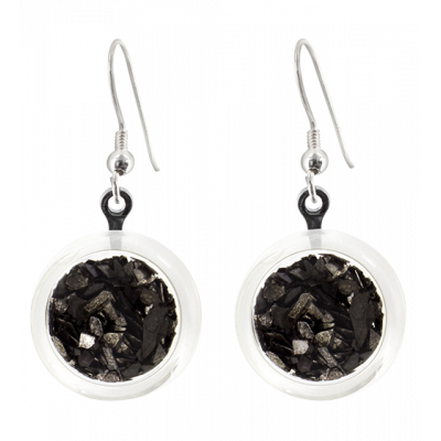 Orecchini a gancio - Cachou Paillettes Nero