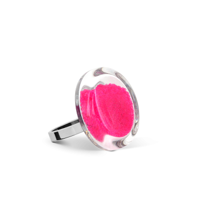 Glasring - Cachou Nano Billes Fuchsie