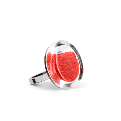 Glasring - Cachou Nano Billes Rot