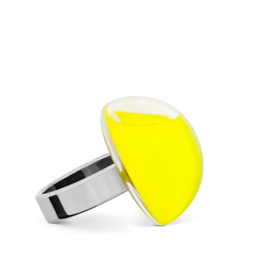 Glasring - Dome Mini Milk Gelb
