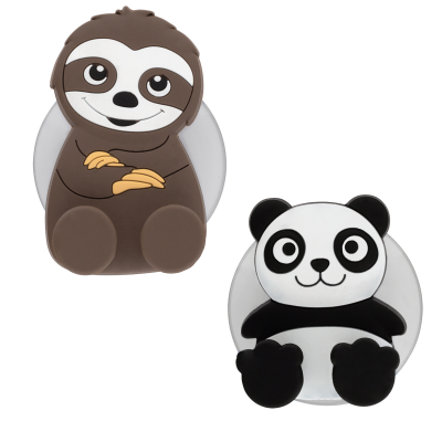 2er Set Zahnbürstenhalter - Ani-toothi Panda + paresseux