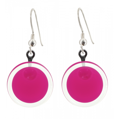 Hook earrings - Cachou Milk Fuchsia