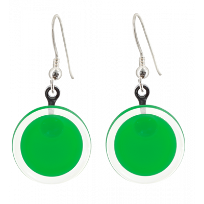 Hook earrings - Cachou Milk Dark green