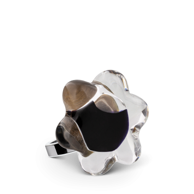 Glasring - Fleur Mini Milk Schwarz