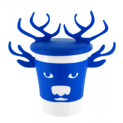Mug et couvercle - Trophy Mug Cerf bleu