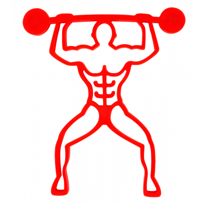 Magnetic Trivet - Bodybuilder Red