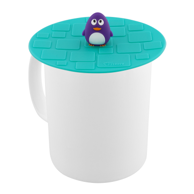 Couvercle silicone pour mug - Bienauchaud 10 cm Pingouin
