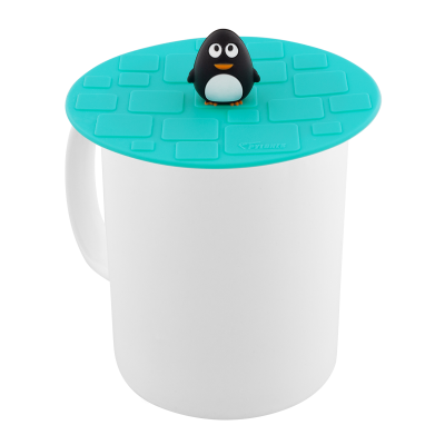 Couvercle silicone pour mug - Bienauchaud 10 cm Pingouin 2 