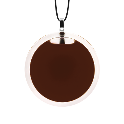 Pendentif en verre soufflé - Cachou Medium Milk Chocolat