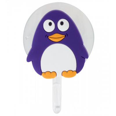 Crochet ventouse - Ani-holder Pingouin