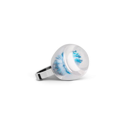 Glasring - Magnific Medium Blau