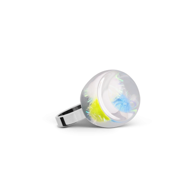 Glasring - Magnific Medium Blau / Grün