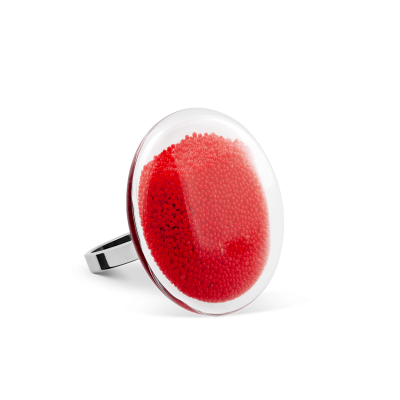 Glasring - Galet Mini Billes Rot