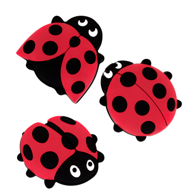 Set di 3 calamite - Happy Coccinella