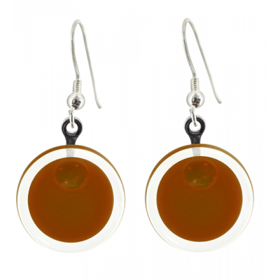 Hook earrings - Cachou Milk Chocolat